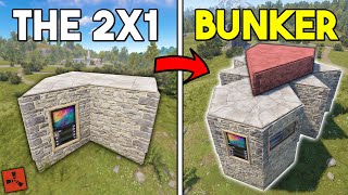 RUST  The Perfect 2x1 Bunker Expansion  SoloDuo 2024 [upl. by Tai]