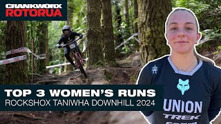 ROCKSHOX TANIWHA DOWNHILL 2024 TOP 3 WOMENS RUNS [upl. by Dalury291]