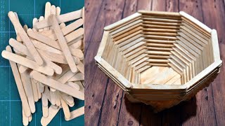 Ice Cream Sticks EXPERT Shares Fruit Basket Crafting Secrets [upl. by Nuahsed]