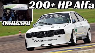 Alfa Romeo Alfasud Sprint Trofeo Europa by Autodelta  OnBoard  8500 rpm amp 200 Hp Boxer Engine [upl. by Halfon]