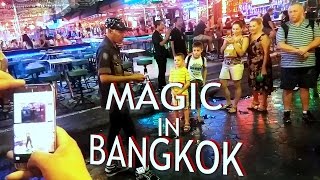 Magic Trick entertaining tourists in Bangkok Street [upl. by Dode]