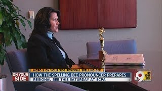 Spelling Been pronouncer talks about preparing for the big day [upl. by Lidah]