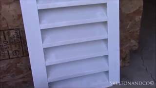 Installing an Attic Vent on Stucco Exterior [upl. by Ueik]