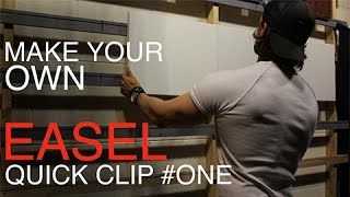 How To Build A Wall Easel QUICK CLIP 1 [upl. by Rabah]