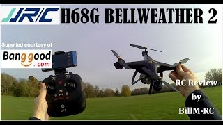 JJRC H68G review  BELLWEATHER 2 GPS 5G WiFi FPV 1080p Quadcopter drone RTF [upl. by Ramon]