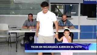 TICOS EN NICARAGUA EJERCEN EL VOTO [upl. by Lipps]