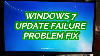 Windows 7 Update Failure  Failure Configuration  Reverting Changes  Fix  without Data Loss [upl. by Zasuwa699]