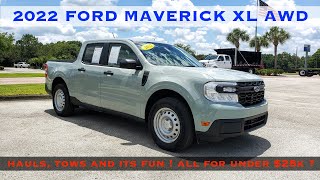 2022 Ford Maverick XL AWD 20L  POV Review amp Drive  Pretty Impressive SubCompact Pickup [upl. by Epolulot]