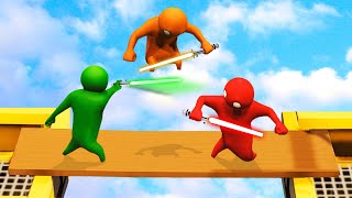 LIGHTSABERS IN GANG BEASTS Gang Beasts [upl. by Aerdnas]