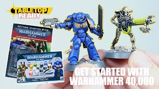 How To Get Started with Warhammer 40000 and Paint Your First Miniatures Necrons and Space Marines [upl. by Nairdad]