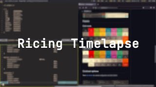 Arch Linux Ricing Timelapse  i3wm  Rofi  Polybar [upl. by Enened]