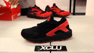 Nike Air Huarache QS “LoveHate” BlackUniversity Red  Unboxing Video at Exclucity [upl. by Agate917]