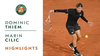 Dominic Thiem vs Marin Cilic  Round 1 Highlights I RolandGarros 2020 [upl. by Alberta]