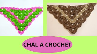 CHAL A CROCHET MUY FÁCIL ¡PASO A PASO♥️☘️ [upl. by Edric]