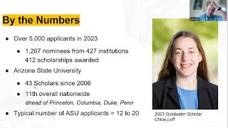 Goldwater Scholarship Info Session 2024 [upl. by Mosnar]