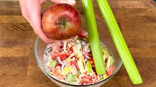 Dieser Kohl Apfel Salat ist eine echte Geschmacksüberraschung ❗️Schnell und einfach ❗️ [upl. by Anirdnaxela]