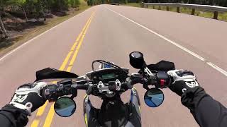 Husqvarna 701 Supermoto  Scenic Ride from Woodland Park to Cripple Creek  Sounds of Nature [upl. by Nadler545]