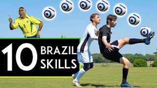 TOP 10 BRAZILIAN SKILL MOVES [upl. by Ennayar]