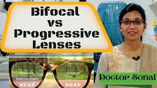 Bifocal Vs Progressive Lens  How To Get Used To Progressive Glasses  Doctor Sonal [upl. by Karole]