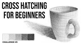 Cross Hatching for Beginners  Art Challenge 9 [upl. by Sidnarb551]