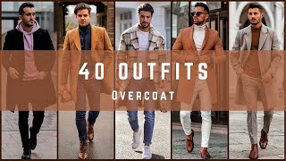 40 Overcoat  Trench Coat Outfit Ideas for Men  Winter 2023 [upl. by Sachi]