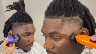 CLEANEST TAPER amp DREADLOCKS  BARBER TUTORIAL [upl. by Rockwood]