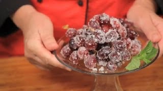 How to Sugar Frost Grapes  California Cooking [upl. by Long971]