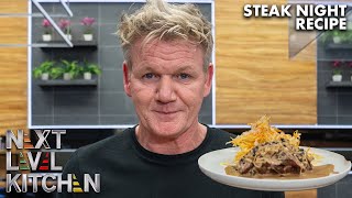 Gordon Ramsay Cooks Up a Simple Steak Dinner with Fries [upl. by Hugon]