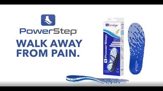 PowerStep® bridge™ Insoles  Adaptable Arch Support for Lasting Pain Relief [upl. by Micah859]