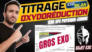 1ERE SPE PHYSIQUE CHIMIE TITRAGE  ÉNORME EXO BILAN TYPE BAC 1ERE 🎯🐱‍👤 POUR MONTER TON NIVEAU 💪 [upl. by Uhayile]