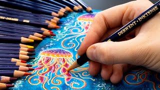 Using Derwent Inktense Pencils for Adult Coloring Pages [upl. by Eniamrej61]