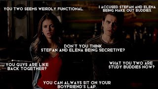 Everyone assuming Stefan and Elena are back together for 5 Minutes 4 Seconds straight [upl. by Isayg]