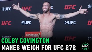 Colby Covington makes weight with ease ahead of Jorge Masvidal fight [upl. by Dody]