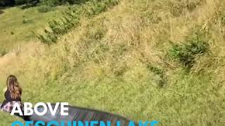 Zoom past jawdropping scenery on this Swiss alpine slide [upl. by Llekram]