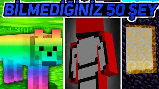 Minecraftta Bilmediğiniz 50 Şey [upl. by Dnomrej454]