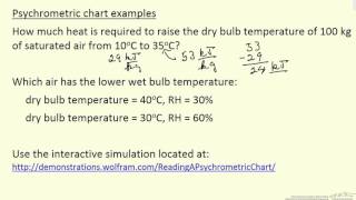 Psychrometric Chart Examples [upl. by Casavant]