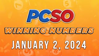 P49M Jackpot Ultra Lotto 658 2D 3D 6D Lotto 642 and Super Lotto 649  January 2 2024 [upl. by Ilajna]