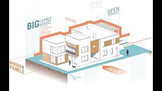 ISOMETRIC ARCHITECTURE DIAGRAM  illustrator tutorial [upl. by Ahseikram]