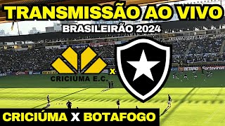 AO VIVO CRICIÚMA X BOTAFOGO DIRETO DO HERIBERTO HÜLSE  BRASILEIRÃO 2024 [upl. by Jereme]