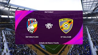 Viktoria Plzeň vs KF Ballkani 21092023 UEFA Europa Conference League PES 2021 [upl. by Broadbent489]