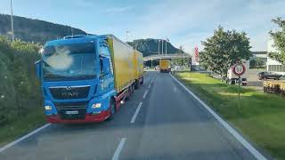 Mercedes Actros 1851 Fahrt Koblenz nach Buchrain  Döttingen bis Wettingen [upl. by Leesen]