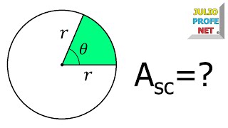 ÁREA DE UN SECTOR CIRCULAR [upl. by Cocks]