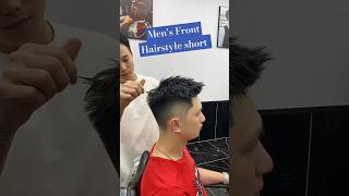 Mens FrontSpiked Hairstyle with Perm Quick Cut Tutorial haircare menshaircut mastermenshaircut [upl. by Pattison]