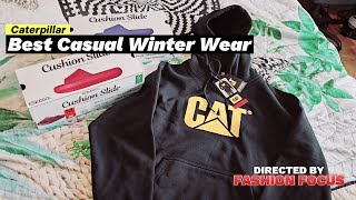 Most Demanding Caterpillar Hoodie Winter Wear and Best Comfort Slides Combo Review By Fashion Focus [upl. by Euqimod]