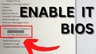 How to Enable Virtualization in Windows 1110 from BIOS Dell HP Lenovo [upl. by Eelarbed]
