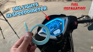 Drl light in Activa 125 Speedometer ⚡️ [upl. by Assetnoc280]