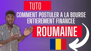 Voici Comment postuler à la BOURSE DETUDE ROUMAINE [upl. by Balliett]