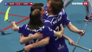 All the goals from B16 ÄLVSJÖ AIK  TATRAN STRESOVICE in Gothia Innebandy Finals 2016 [upl. by Ocsecnarf]