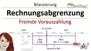 Rechnungsabgrenzung  fremde Vorauszahlung [upl. by Brenner529]