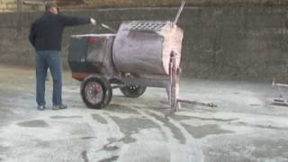 BlastOff Concrete Remover on Mortar Mixer [upl. by Iglesias746]